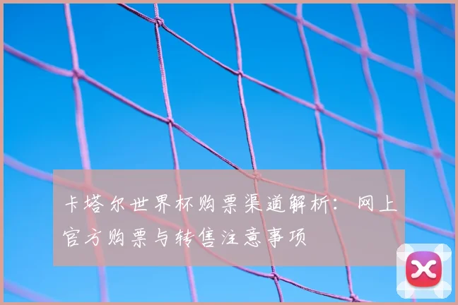 卡塔尔世界杯购票渠道解析：网上官方购票与转售注意事项